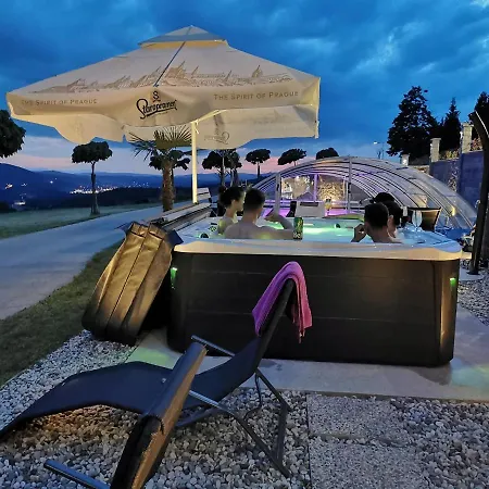 Three Stars Luxury House Art-Pe With Pool And Spa Pool Trebnje Exterior photo